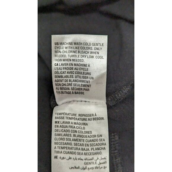 Style & Co Womens M Black T-Shirt Solid Long Sleeve Round Neck Pullover Regular - Picture 9 of 9